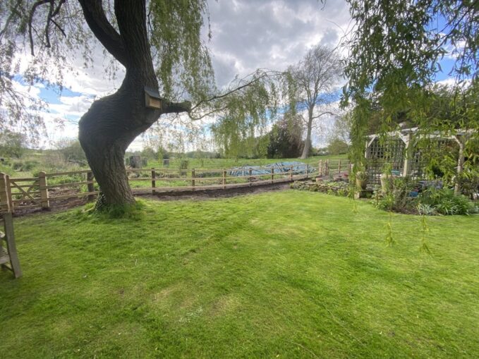Hardwood posts and rail fencing installed in Hampshire.